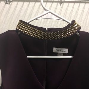 Calvin Klein eggplant purple dress Size 10
